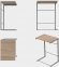 Столик приставний Террі Ferrum-decor 650x440x330 Сірий метал ДСП Дуб Сонома 16 мм (FRD-104665)