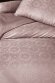 Постільний комплект 200х220 см Deluxe Jacquard Sateen Valeria капучіно