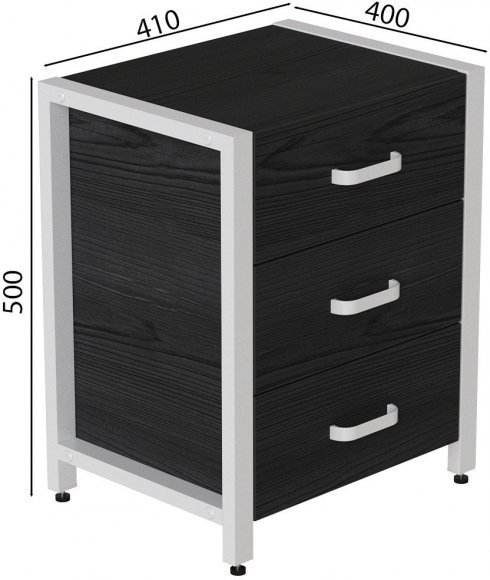 Тумба універсальна Ferrum-decor Вів'єн 3 50x41x40 білий ДСП Сосна Кембра 16мм (FRD-104195) Тумба універсальна Ferrum-decor Вів'єн 3 50x41x40 білий ДСП Сосна Кембра 16мм (FRD-104195)
