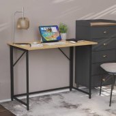 Стіл розкладний Моріс Ferrum-decor 750x1000x600 Чорний метал ДСП Дуб Артизан 16 мм (FRD-104674)