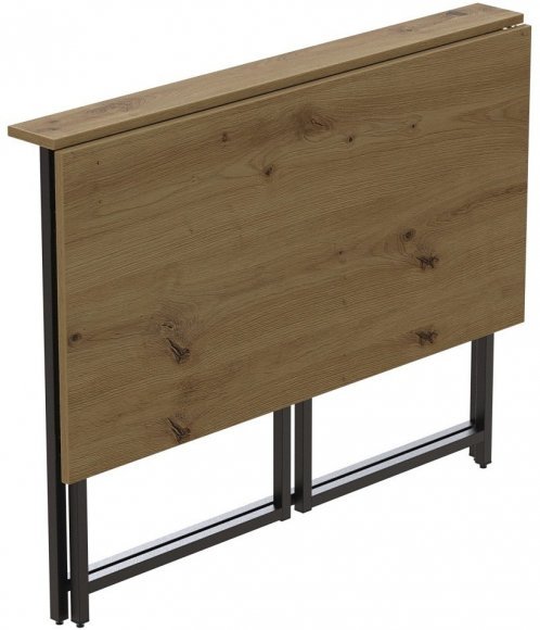 Стіл розкладний Моріс Ferrum-decor 750x1000x600 Чорний метал ДСП Дуб Артизан 16 мм (FRD-104674) Стіл розкладний Моріс Ferrum-decor 750x1000x600 Чорний метал ДСП Дуб Артизан 16 мм (FRD-104674)