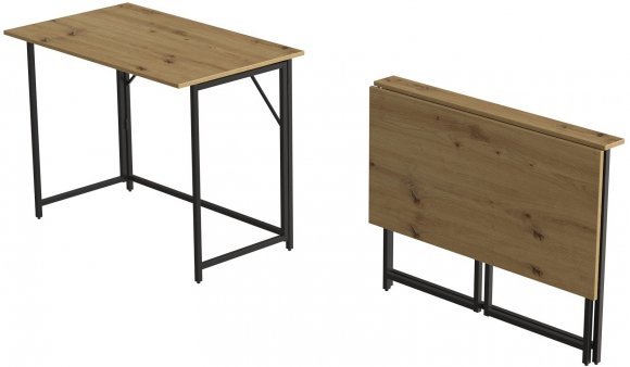 Стіл розкладний Моріс Ferrum-decor 750x1000x600 Чорний метал ДСП Дуб Артизан 16 мм (FRD-104674) Стіл розкладний Моріс Ferrum-decor 750x1000x600 Чорний метал ДСП Дуб Артизан 16 мм (FRD-104674)