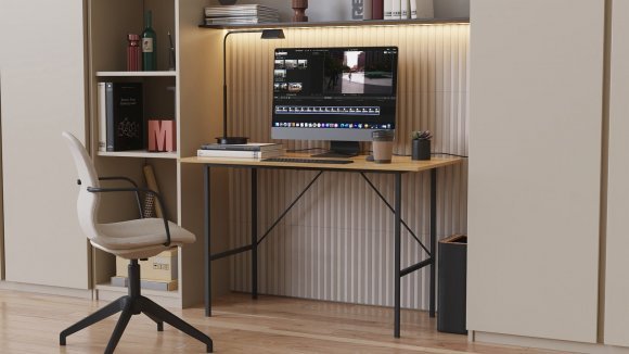 Стіл письмовий Line Тайм Ferrum-decor 750x1200x500 Чорний метал ДСП Дуб Артизан 16 мм (FRD-104883) Стіл письмовий Line Тайм Ferrum-decor 750x1200x500 Чорний метал ДСП Дуб Артизан 16 мм (FRD-104883)