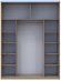 Шафа купе Doros G-Caiser Дуб Евок 1 ДСП / 1 Скло / 3 частини 180х60х240 (DRS-011577) Шафа купе Doros G-Caiser Дуб Евок 1 ДСП / 1 Скло / 3 частини 180х60х240 (DRS-011577)
