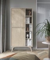 Стелаж Perfect Home Форест / Forest RG80 2-дверний Беж пісочний/ялиця сканді (PFH-091480)