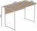 Комп'ютерний стіл Ferrum-decor Коді 75x120x60 білий ДСП Дуб Сан-Марино 16мм (FRD-101194)