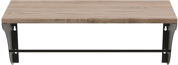 Настінна полиця Ferrum-decor Комфі 260x600x240 метал Чорний ДСП Дуб Сан-Марино 16 мм (FRD-102738) Настінна полиця Ferrum-decor Комфі 260x600x240 метал Чорний ДСП Дуб Сан-Марино 16 мм (FRD-102738)