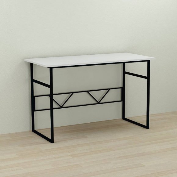 Письмовий стіл Ferrum-decor Раян 75x140x70 чорний ДСП Біле 16мм (FRD-103721)