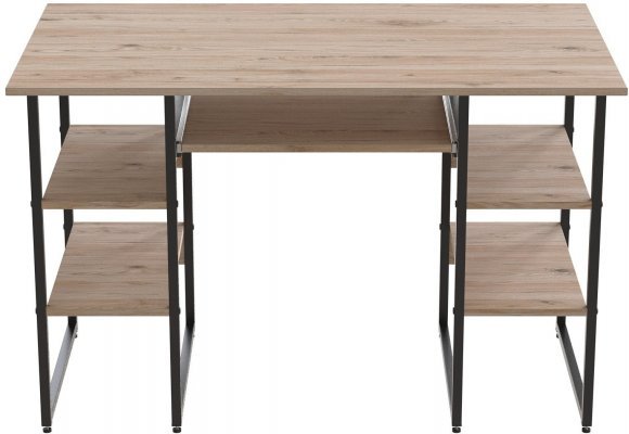 Комп'ютерний стіл Ferrum-decor Тім 75x120x70 чорний ДСП Дуб Сан-Марино 32мм (FRD-103978) Комп'ютерний стіл Ferrum-decor Тім 75x120x70 чорний ДСП Дуб Сан-Марино 32мм (FRD-103978)