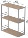 Книжкова полиця універсальна Ferrum-decor Стім 2 74x63x26 сірий ДСП Дуб Сан-Марино 16мм (FRD-104116) Книжкова полиця універсальна Ferrum-decor Стім 2 74x63x26 сірий ДСП Дуб Сан-Марино 16мм (FRD-104116)