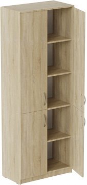 Шафа Анжело Ferrum-decor на 5 полиць із 4 дверима 1900x700x380 ДСП Дуб Сонома 16 мм (FRD-105040)