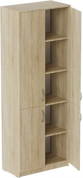 Шафа Анжело Ferrum-decor на 5 полиць із 4 дверима 1900x700x380 ДСП Дуб Сонома 16 мм (FRD-105040) Шафа Анжело Ferrum-decor на 5 полиць із 4 дверима 1900x700x380 ДСП Дуб Сонома 16 мм (FRD-105040)