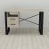Письмовий стіл із ящиками Ferrum-decor Оскар 750x1200x700 метал Чорний ДСП Дуб Сонома 16 мм (FRD-103258)