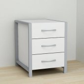 Тумба універсальна Ferrum-decor Вів'єн 3 50x41x40 сірий ДСП Біле 16мм (FRD-104196)