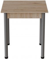 Стіл кухонний Ferrum-decor Агата 75x80x80 Сірий ДСП Сан-Марино 16мм (FRD-105636)