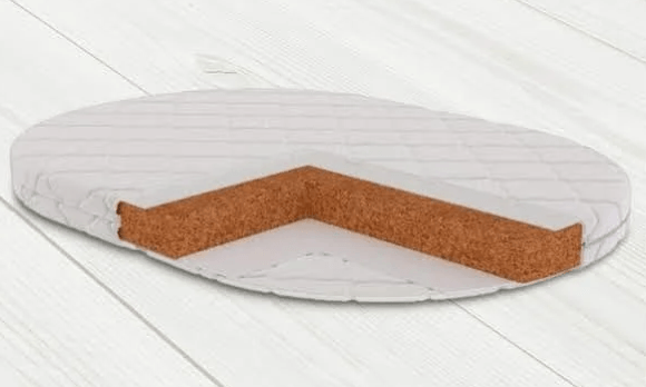 Матрац дитячий овальний BabySleep Oval Eco BiCocos жакард 122х71х6 см