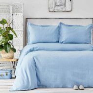 Покривало з наволочками Palvi 230х240 см mavi блакитний євро