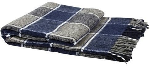 Плед Palermo 140х200 см біл-син-сір Плед Palermo 140х200 см біл-син-сір