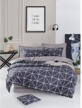 Постільна білизна Home Perfect Ranforce Livo антрацит сімейний 145х210 см Постільна білизна Home Perfect Ranforce Livo антрацит сімейний 145х210 см