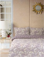 Постільна білизна Ranforce Sigma кава євро 200х220 см