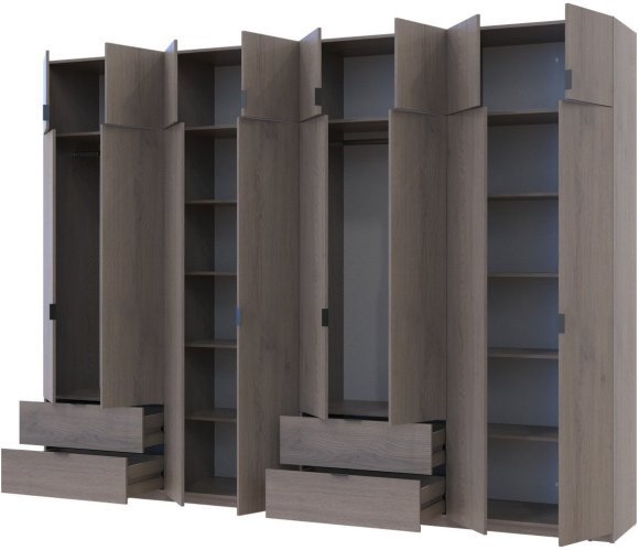 Комплект шаф для одягу Doros Лукас (2 шт.) 320х50х240 см Канноло (DRS-011857) Комплект шаф для одягу Doros Лукас (2 шт.) 320х50х240 см Канноло (DRS-011857)