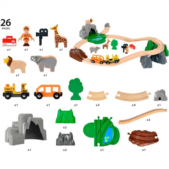 Дитяча залізниця Пригода в Сафарі (33960)