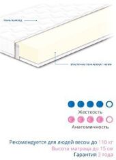 Матрац безпружинний Нео 100х190х20 см Матрац безпружинний Нео 100х190х20 см